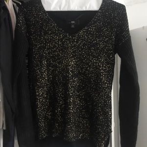 Black and gold sweater